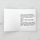 挨拶状のおもしろいな教会ことわざ カード (内部)