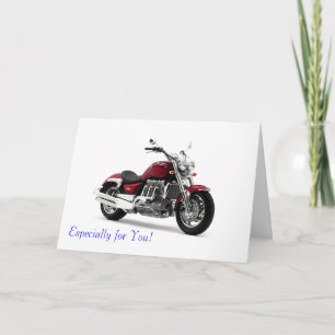 挨拶状のためのモーターバイクのイメージ カード