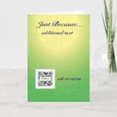 挨拶状のテンプレートちょうどので カード (正面)