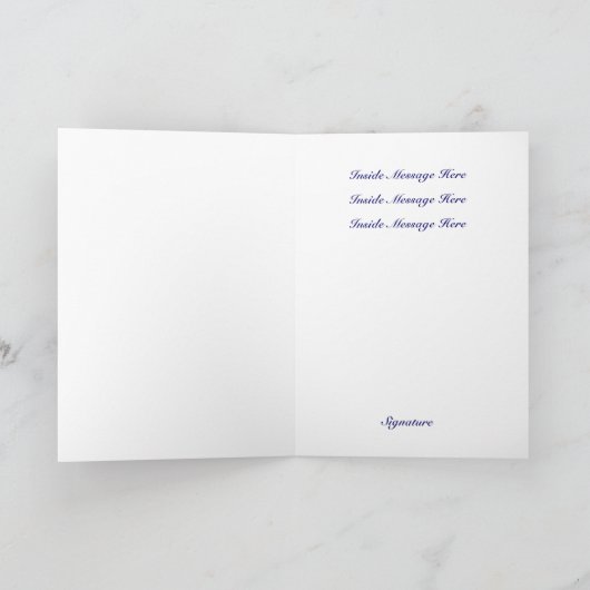 挨拶状のテンプレートちょうどので カード (内部)