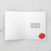 挨拶状のテンプレートのカジュアルな食事のイタリア語 カード (内部)