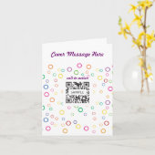 挨拶状のテンプレートのパーティーの泡 カード (黄色い花)