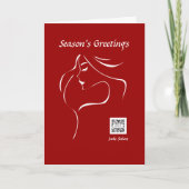 挨拶状のテンプレートのヘアーサロン シーズンカード (正面)