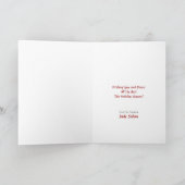 挨拶状のテンプレートのヘアーサロン シーズンカード (内部)