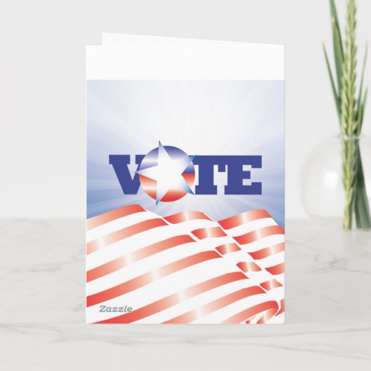 挨拶状のテンプレートの投票 カード (裏面)