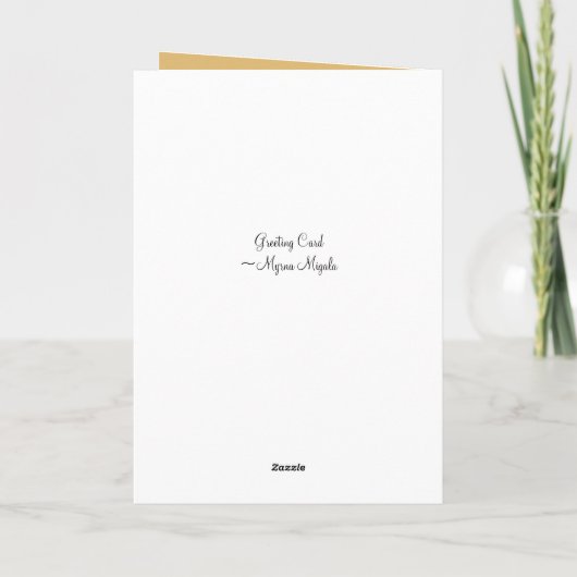 挨拶状のメリー宗教ヴァージン カード (裏面)