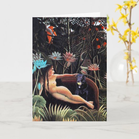 挨拶状の夢 カード (黄色い花)