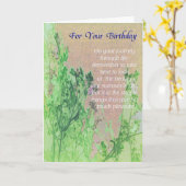 挨拶状の概要の誕生日 カード (黄色い花)