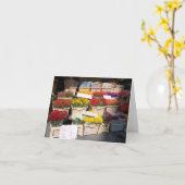 挨拶状の花の停止、ババリア、ドイツ カード (黄色い花)