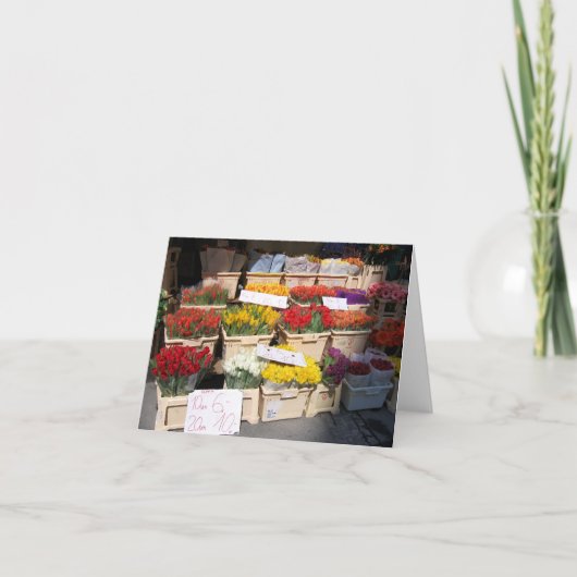 挨拶状の花の停止、ババリア、ドイツ カード (正面)