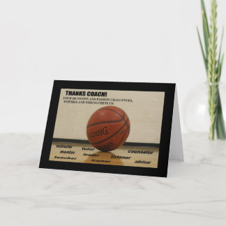 挨拶状の"コーチ" 5x7 w/plain白いen感謝していして下さい サンキューカード