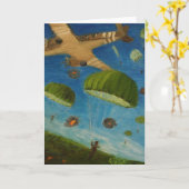 挨拶状はアメリカの退役軍人全員に名誉を与えます カード (黄色い花)