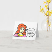 挨拶状またはちょうどのでユーモアのあるなカード- カード (黄色い花)