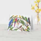 挨拶状をオウム返しします カード (黄色い花)