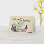 挨拶状を作る カード (黄色い花)