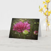 挨拶状を再度始めること カード (黄色い花)