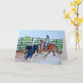 挨拶状を分類する牧場 カード (黄色い花)