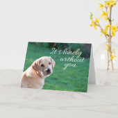 挨拶状を恋しく思います カード (黄色い花)