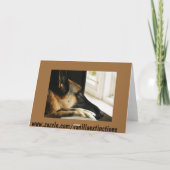 挨拶状を恋しく思います カード (裏面)