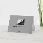 挨拶状を恋しく思っているジャーマン・シェパード カード (裏面)