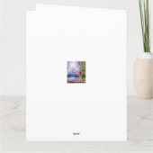 挨拶状を熟視する天使 カード (裏面)