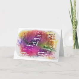 挨拶状を競争させる市販車 カード