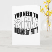 挨拶状を話すことを止めて下さい カード (黄色い花)