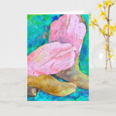 挨拶状を追い出します カード (黄色い花)