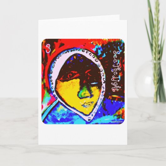 挨拶状3はライトを見ます カード (正面)