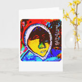 挨拶状3はライトを見ます カード (黄色い花)