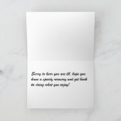 挨拶状-すぐによく得て下さい カード (内部)