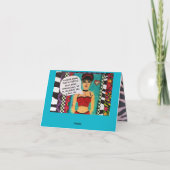 挨拶状。  そう多くの人。 できることができるそう少数 カード (裏面)