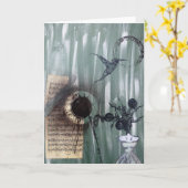 挨拶状 カード (黄色い花)