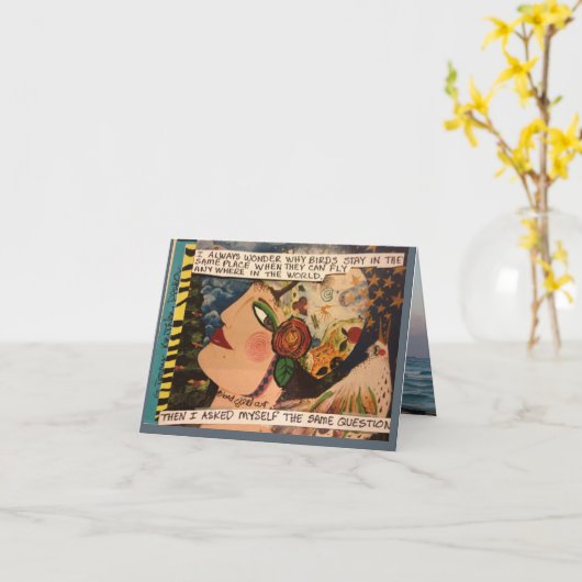 挨拶状 カード (黄色い花)