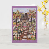 挨拶状 カード (黄色い花)