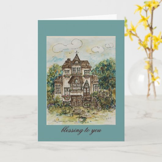 挨拶状 カード (黄色い花)