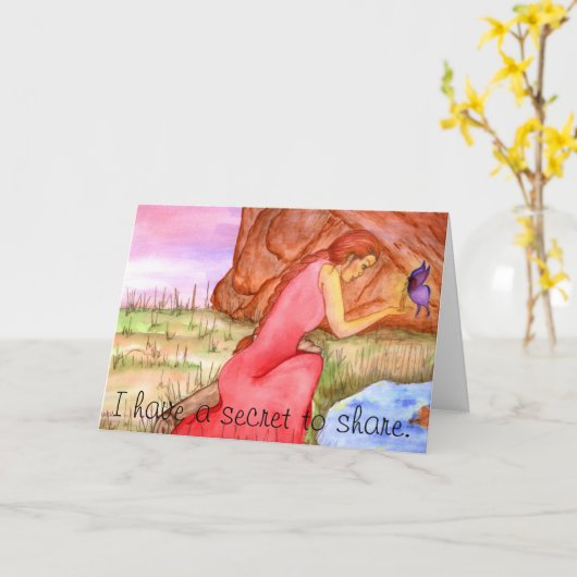 挨拶状 カード (黄色い花)