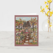 挨拶状 カード (黄色い花)