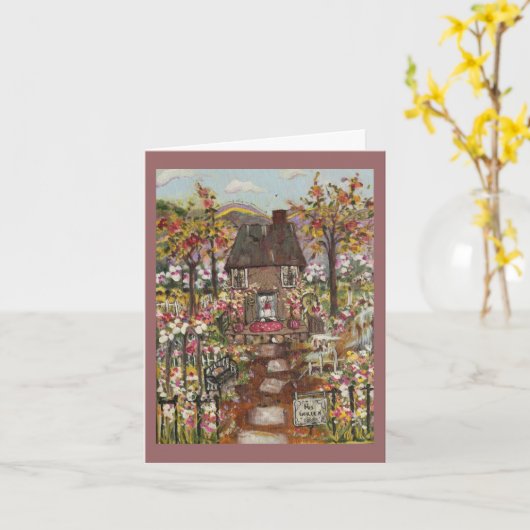 挨拶状 カード (黄色い花)