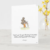 挨拶状 カード (黄色い花)