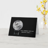 挨拶状: クリスタル・ボール カード (黄色い花)