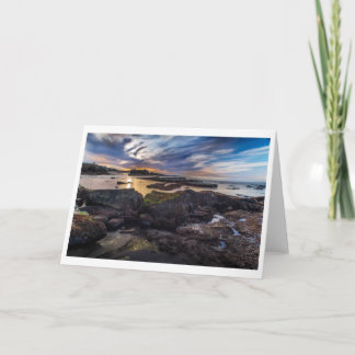 挨拶状-シールのビーチ、La Jolla カード