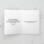 挨拶状: ジョシュアの1:9 カード (内部)