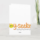 挨拶状-スピーチの泡を持つリス カード (裏面)