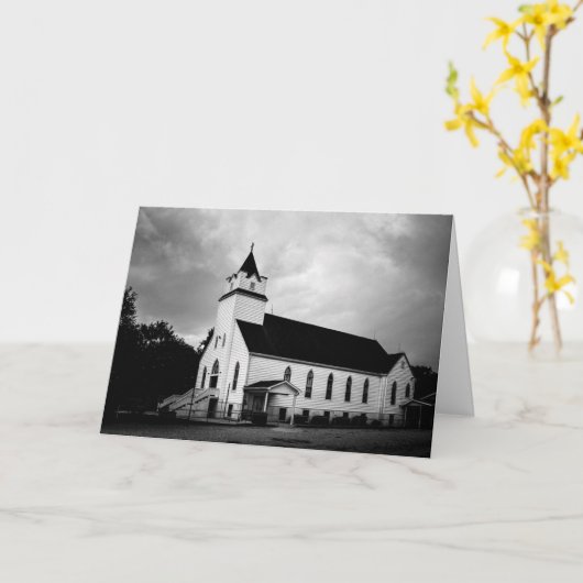 挨拶状-テキサス州の国教会 カード (黄色い花)