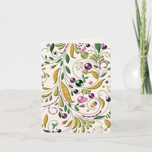 挨拶状-トスカナ式の円 カード (正面)