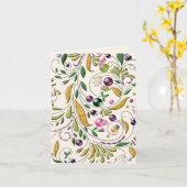 挨拶状-トスカナ式の円 カード (黄色い花)