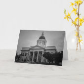 挨拶状-ノースカロライナの裁判所 カード (黄色い花)