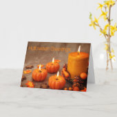 挨拶状: ハロウィン カード (黄色い花)