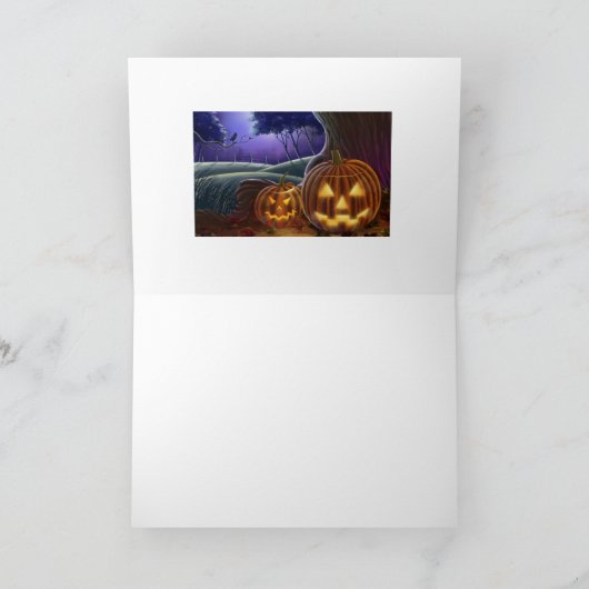 挨拶状: ハロウィン カード (内部)